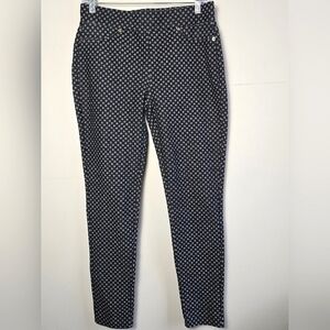 Women's Michael Kors Black & White Jegging, Size Medium